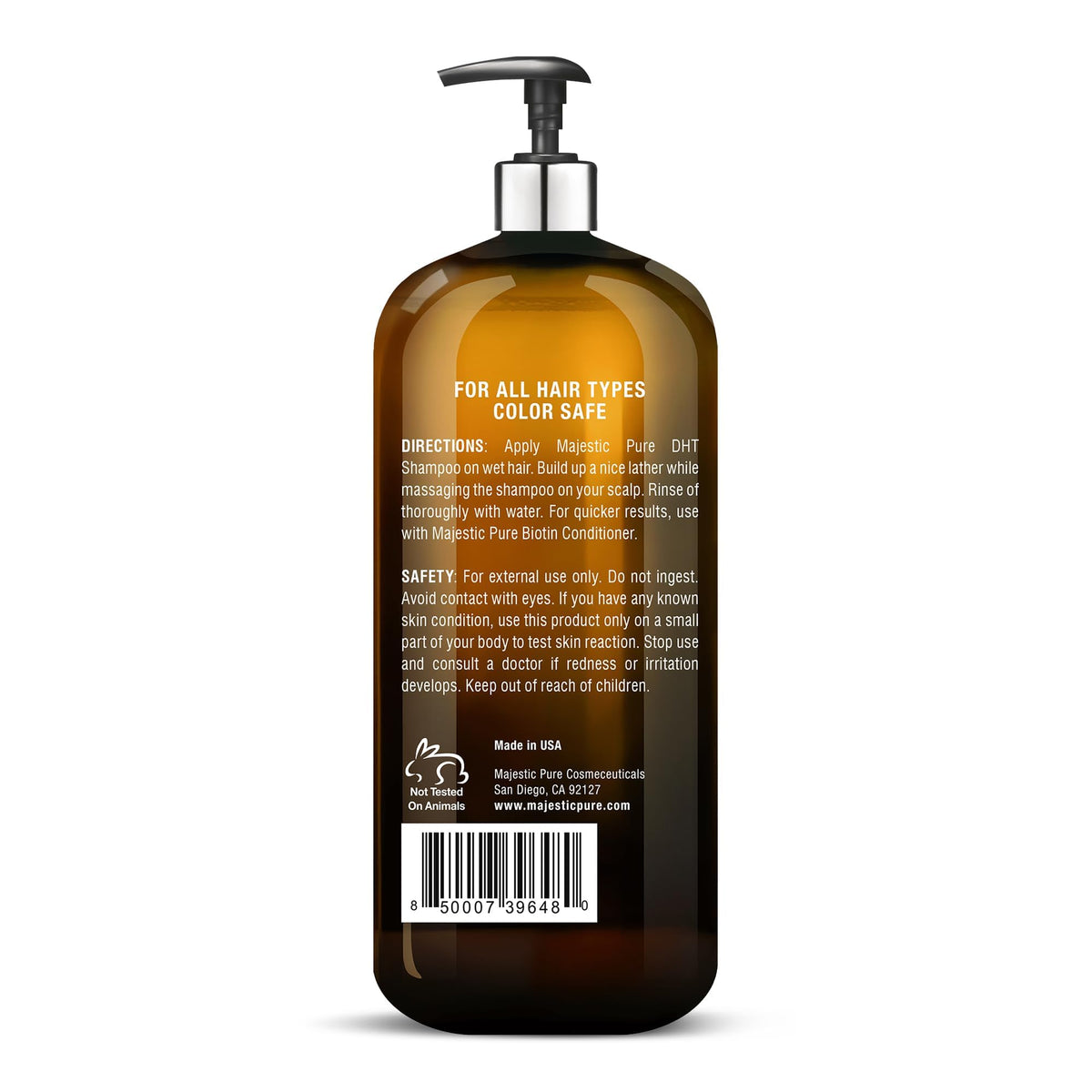 Majestic Pure bottle in shower being used to show everyday convenience benefit