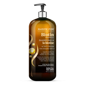 Majestic Pure bottle pump close-up highlighting easy dispensing benefit