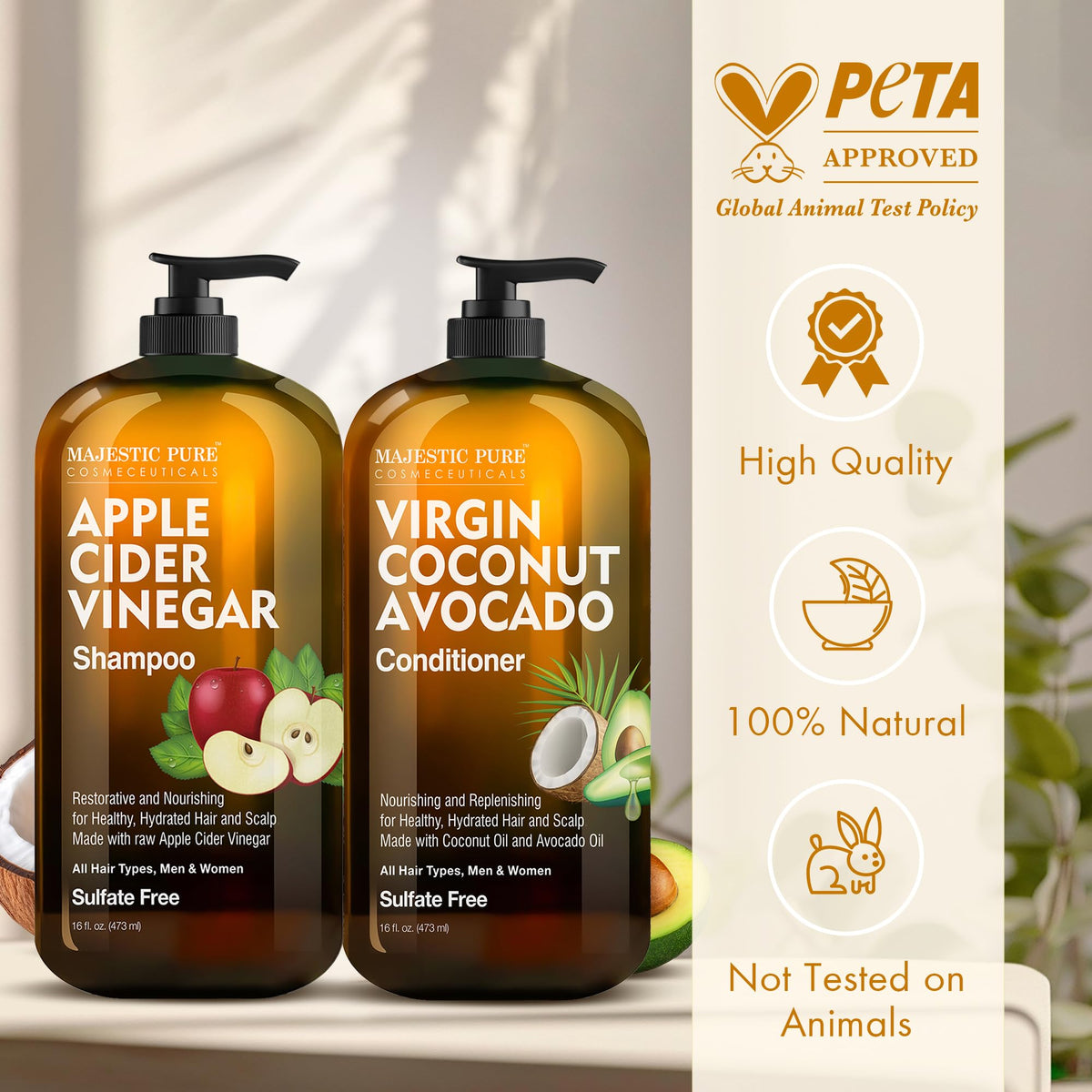Majestic Pure conditioner cream close-up showing hydrating texture for softer ends