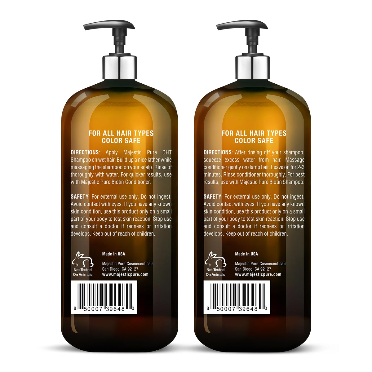 Majestic Pure conditioner creamy texture showing smoothing action