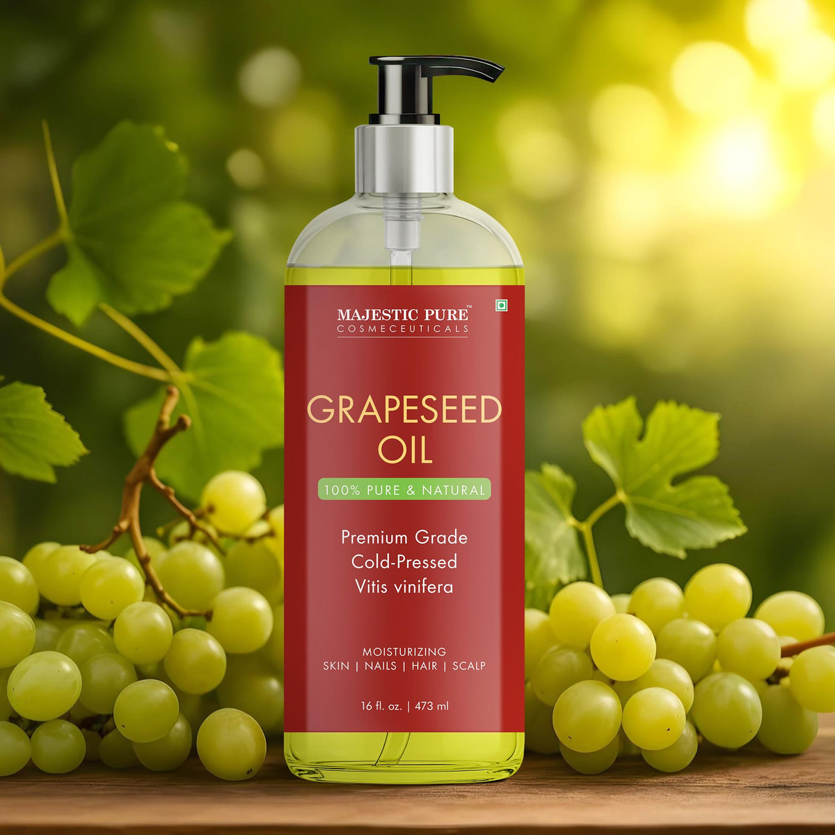 Majestic Pure applied to hair ends, adding shine and reducing frizz benefit