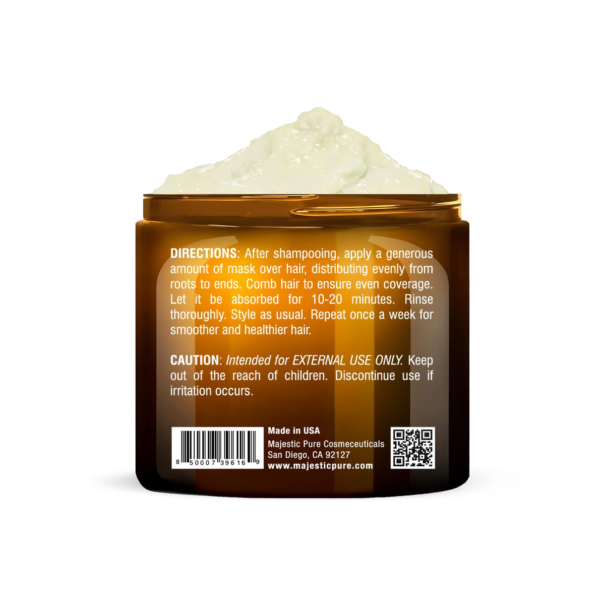 Majestic Pure ingredient display avocado coconut shea illustrating nourishment