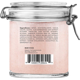 Majestic Pure label close-up showing ingredients and USA origin