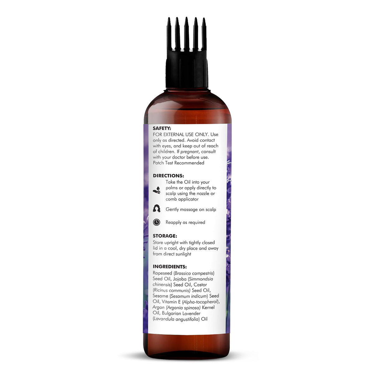 majestic pure label closeup highlighting ingredients and clean formula