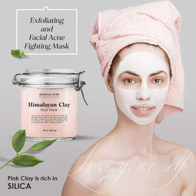 Majestic Pure open jar revealing creamy clay for easy application