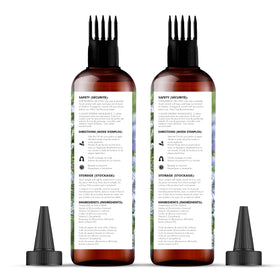 Majestic Pure applied to scalp during massage to promote healthier-feeling hair