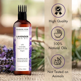 majestic pure scalp massage application demonstrating soothing benefit