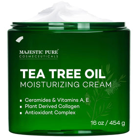 majestic pure jar front view showing product and moisturizing benefit