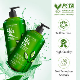 Majestic Pure shampoo lather texture demonstrating gentle foam