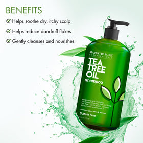 Majestic Pure shampoo lather close-up showing gentle cleansing texture benefit