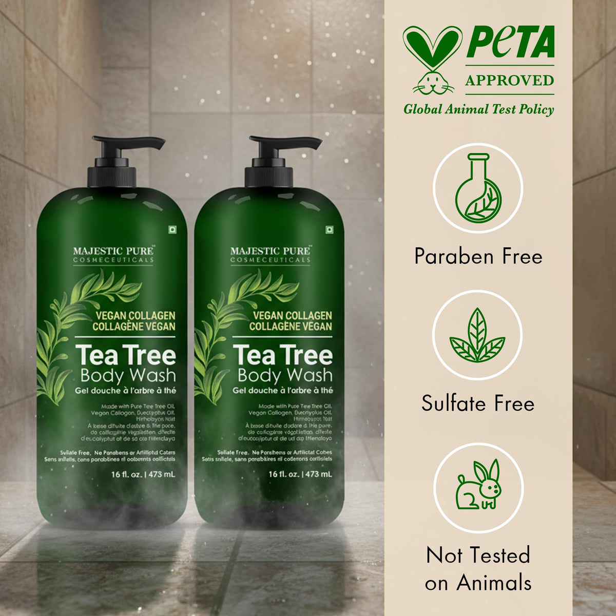Majestic Pure creamy lather texture demonstrating gentle cleansing