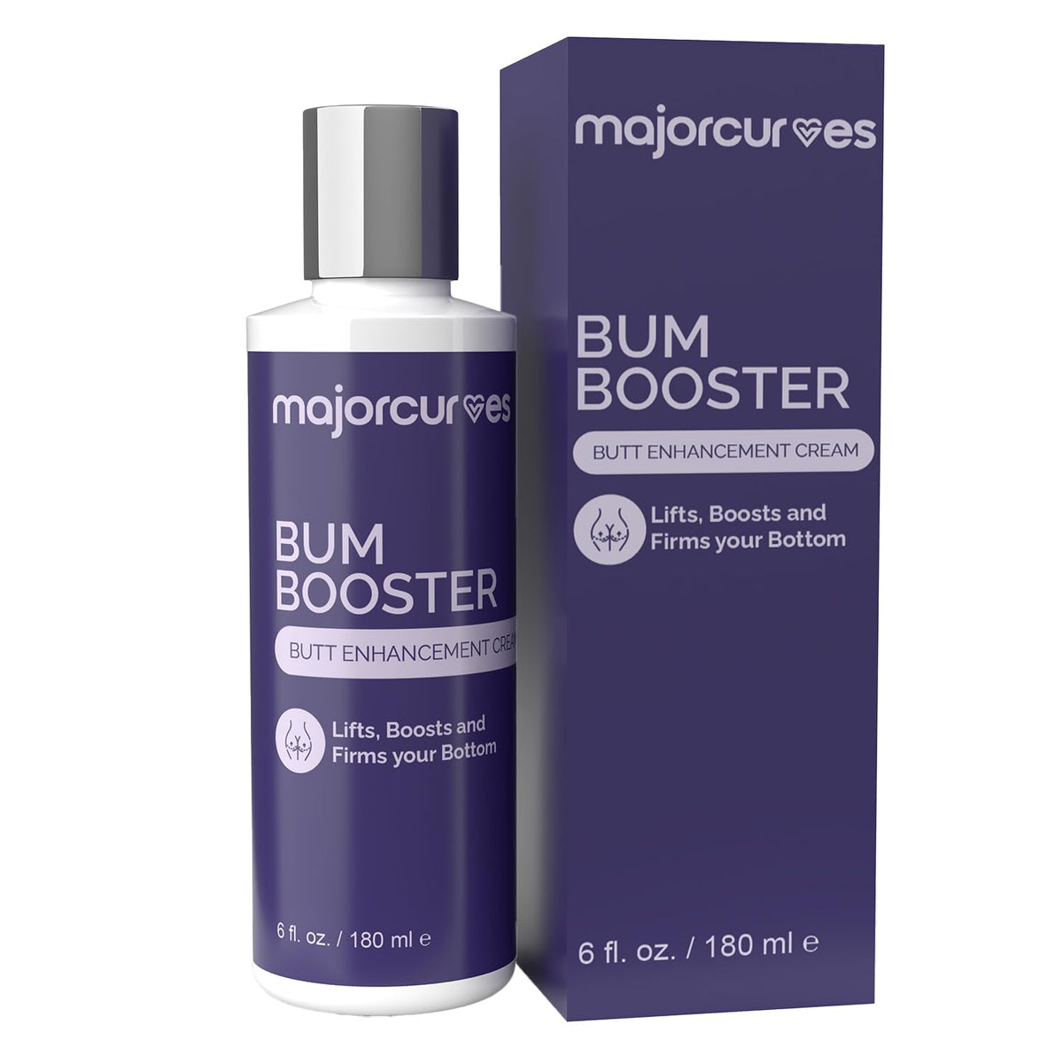 Major Curves front packaging showing product and volume, highlights quick results