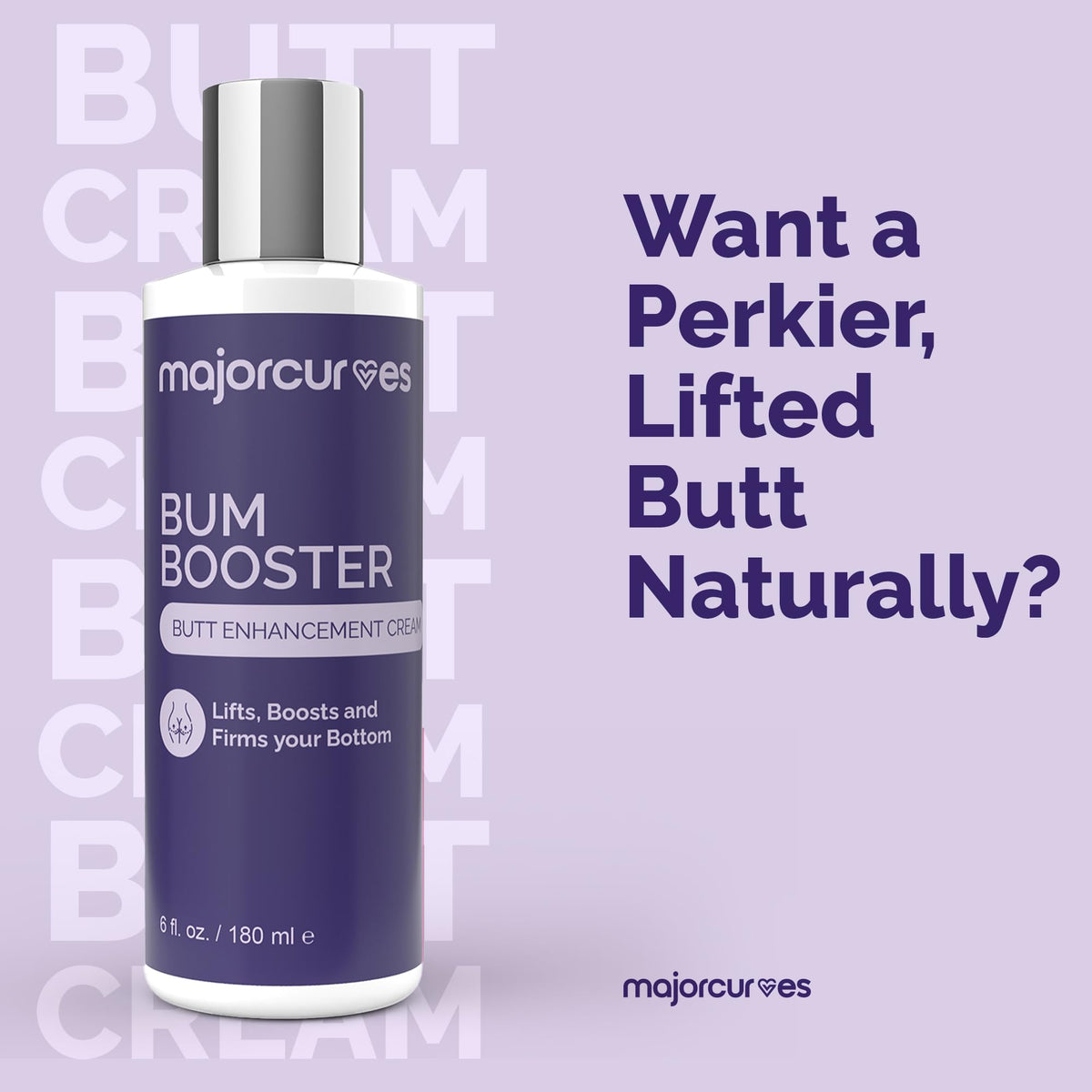 Major Curves texture close-up cream absorbing fast, demonstrates non-greasy finish