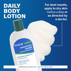 Major applying lotion to elbow to smooth rough skin and hydrate