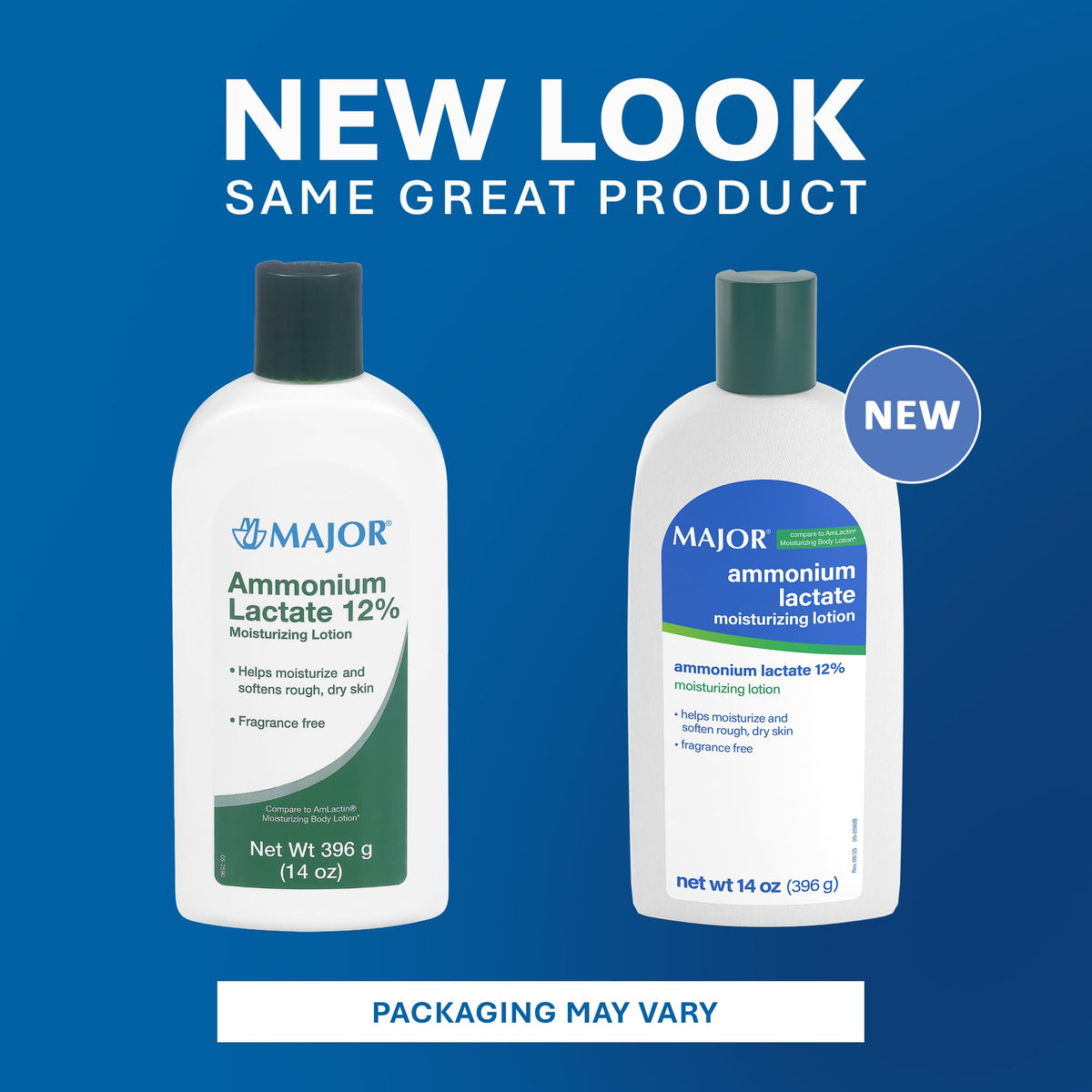 Major lotion texture on hand showing creamy consistency and absorption