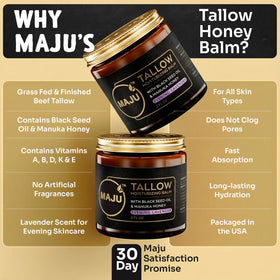 MAJU balm warmed on fingertips demonstrating easy application benefit