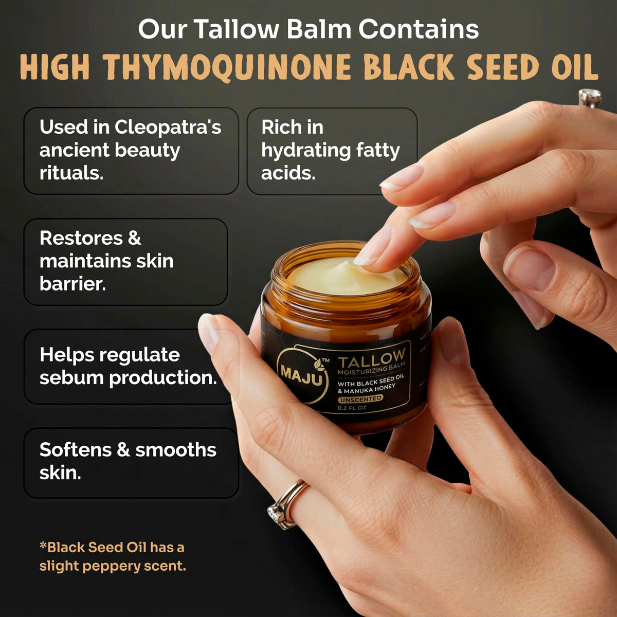 MAJU close-up of beeswax texture highlighting protective sealing benefit