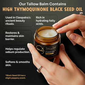 MAJU close beeswax and honey detail highlighting natural emollients and moisturizing effect