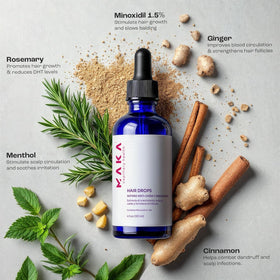 Maka Capilar Health dropper dispensing serum for precise targeted application