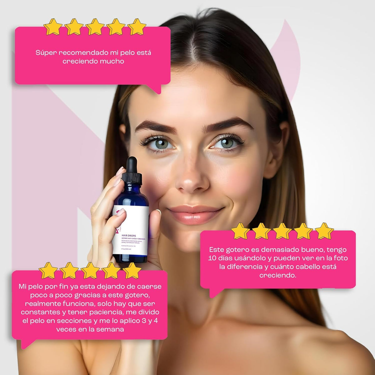 Maka Capilar Health bottle in hand to show 4 oz size and travel convenience