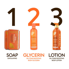 MAKARI smooth skin after use illustrating improved softness