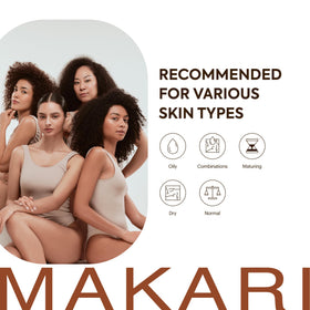 MAKARI apricot seed extract granules close detail illustrating gentle exfoliation