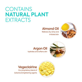 MAKARI argan and sweet almond oils highlighting moisturizing benefits
