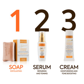 MAKARI cleansing bar in hand showing true size and convenient handling benefit