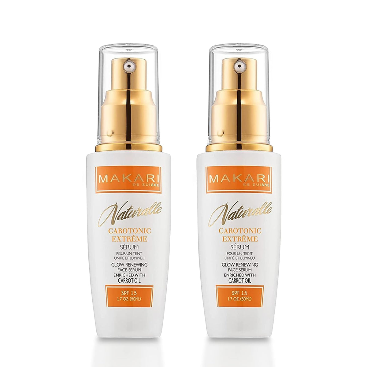 MAKARI front packaging showing bottle and box for clear product recognition and trust