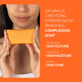 MAKARI close-up texture of soap highlighting gentle, creamy lather benefit