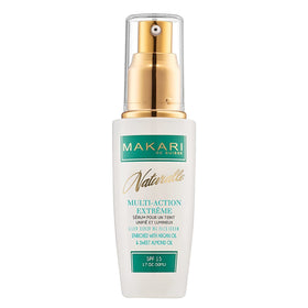 MAKARI front packaging showing 1.7 oz bottle and benefits