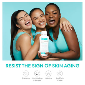 MAKARI lotion texture on skin highlighting fast absorption and smooth finish