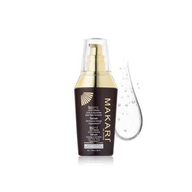 Makari front packaging showing 1.7oz bottle and branding benefit
