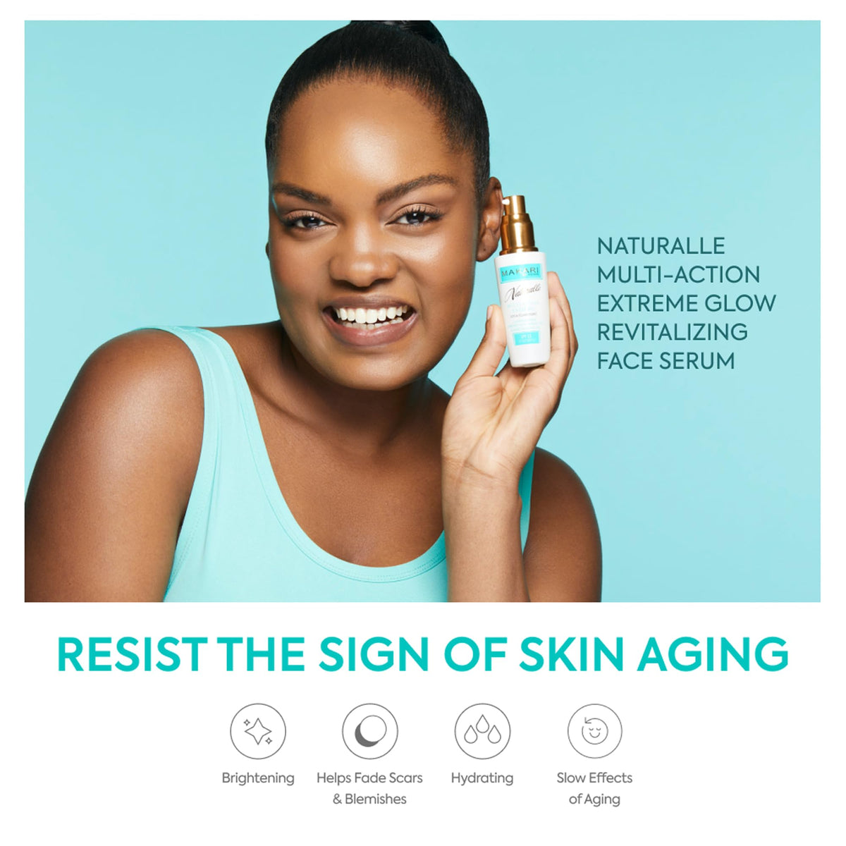 MAKARI serum texture on hand demonstrating lightweight absorption