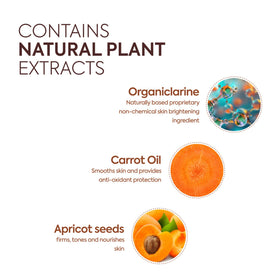 MAKARI product label listing Organiclarine and botanical ingredients