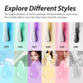 Makartt applied on nails glossy finish showcasing durable shiny jelly manicure