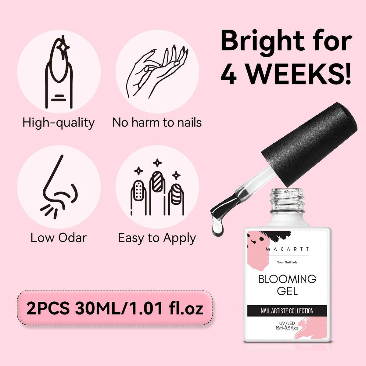 Makartt blooming gel being applied in a salon for fast creative results