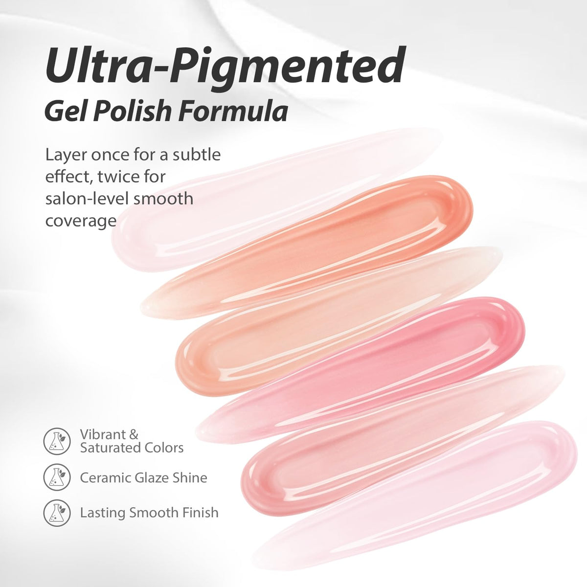 Makartt brush stroke showing smooth gel texture and easy application benefit