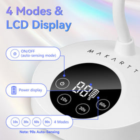 Makartt close-up of dual UV+LED beads showing focused curing power