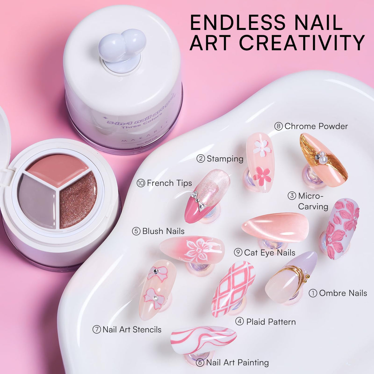 Makartt ColorPot clear stamper detail showing precise alignment advantage