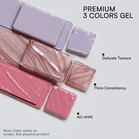 Makartt ColorPot gel texture swatches demonstrating smooth blending results