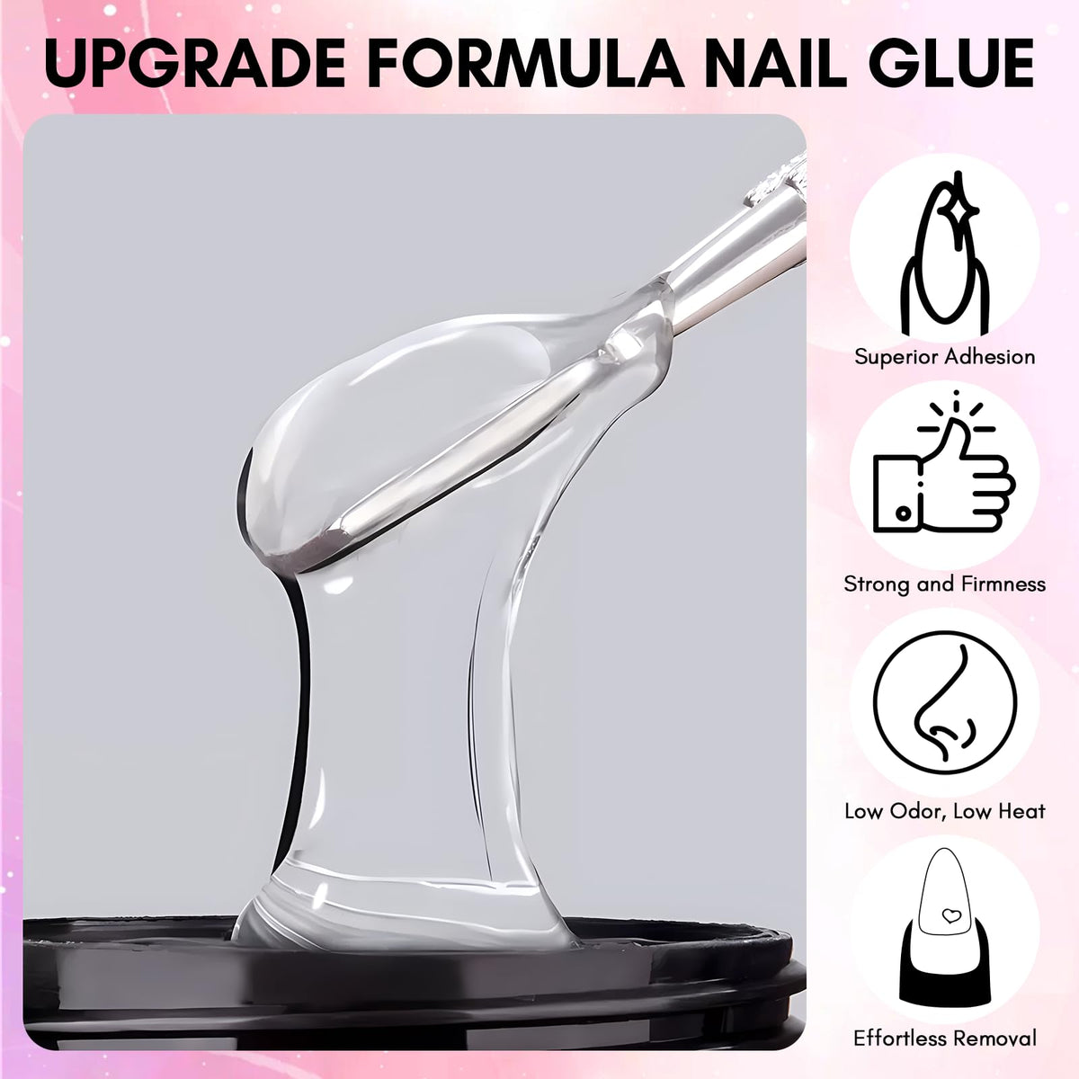 Makartt cured nail close-up showing glossy, flexible finish and professional shine