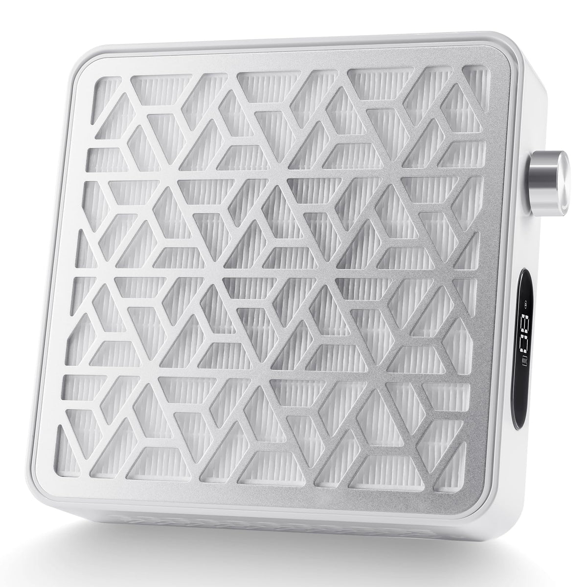 Makartt Daccal front view showing compact design and intake, captures nail dust effectively