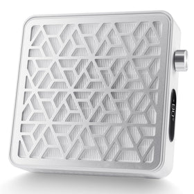 Makartt Daccal front view showing compact design and intake, captures nail dust effectively
