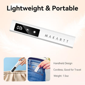 Makartt painless mode button detail showing heat-reduce option for comfort