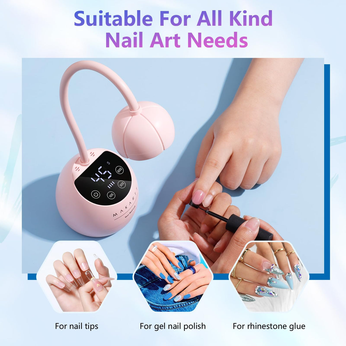 Makartt flower-shaped base close-up highlighting sturdy support and charming gift-ready look