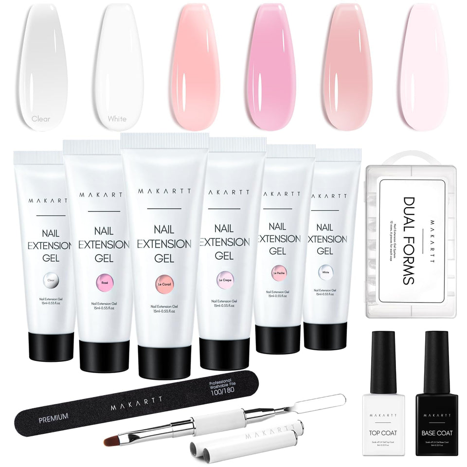 Makartt front packaging showing six gel colors and benefits