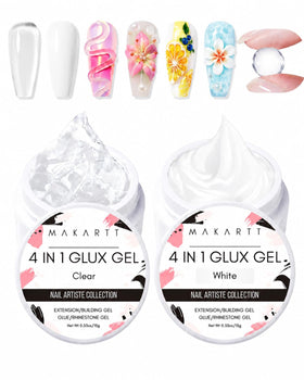 Makartt front packaging showing two clear and white gel jars and kit benefits