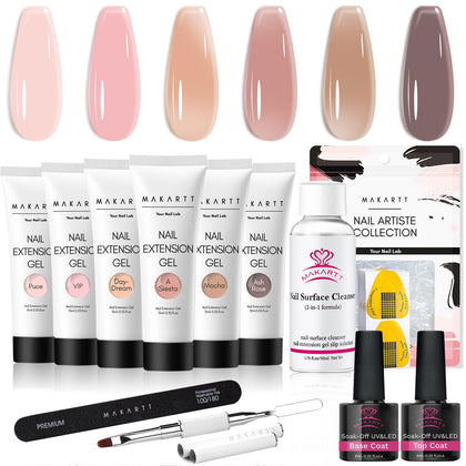 Makartt kit front packaging showing complete poly gel supplies and convenience