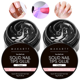 Makartt front packaging showing two 15ml solid gel tubes and clear labeling for tidy storage